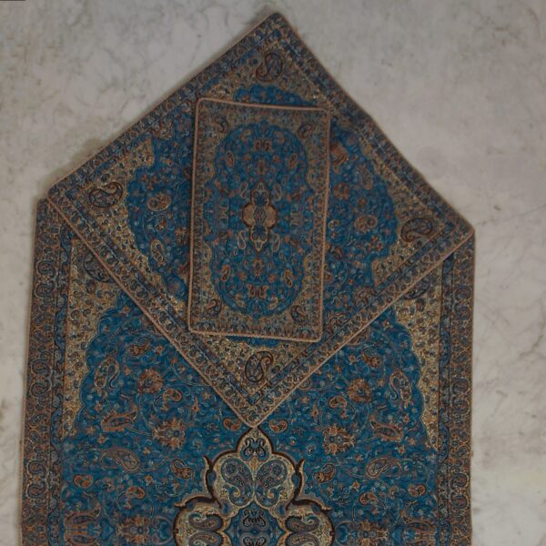 Traditional Cashmere Prayer Rug - Image 14
