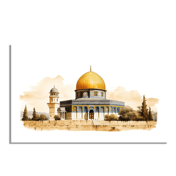 Al-Aqsa Mosque Al-Quds Palestine Painting Wall Art