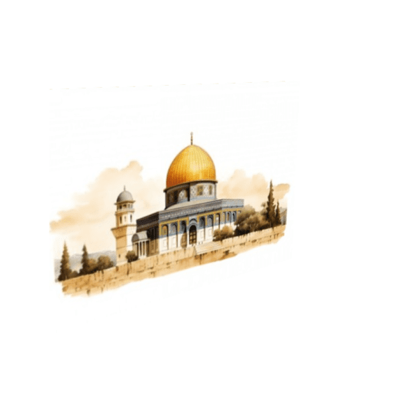Al-Aqsa Mosque Al-Quds Palestine Painting Wall Art - Image 3